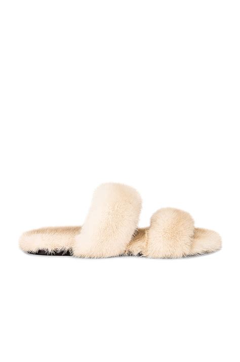 saint laurent bleach flat sandals.